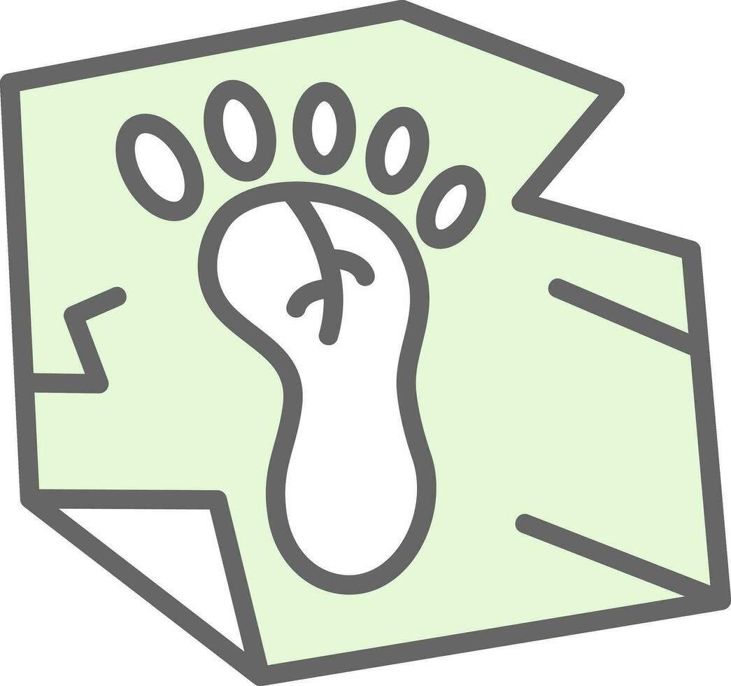 Footprint Vector Icon Design