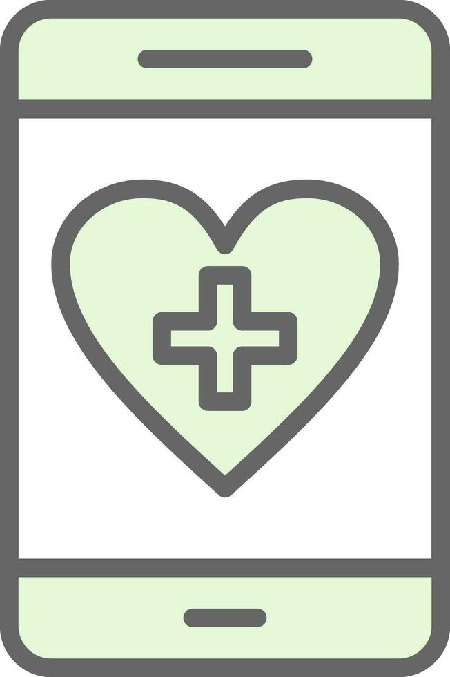 Health App Vector Icon Design