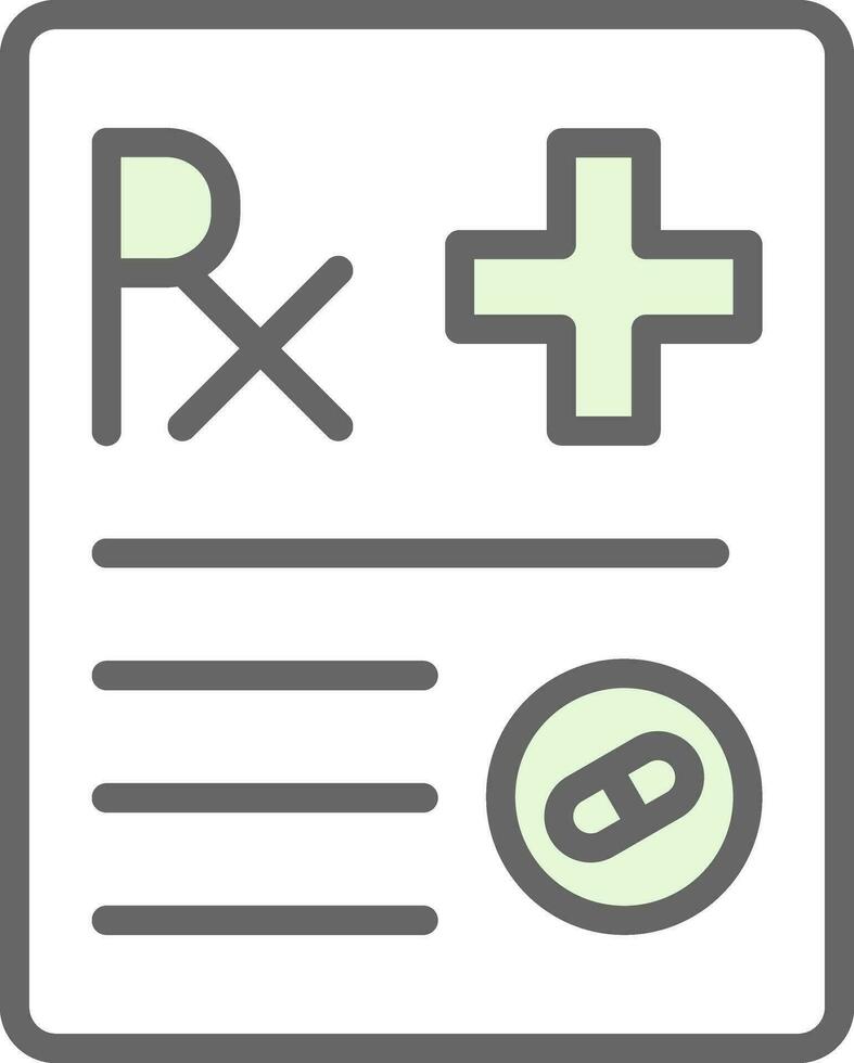 Prescription Vector Icon Design