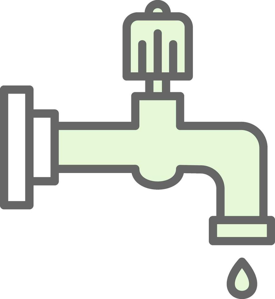 Water faucet Vector Icon Design