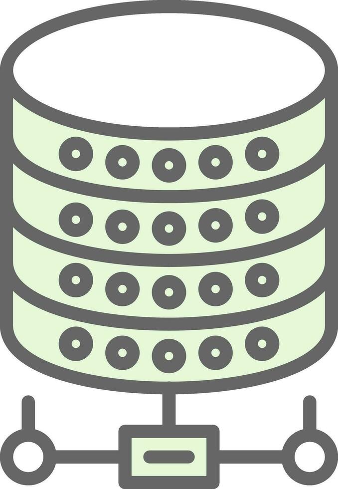 diseño de icono de vector de base de datos