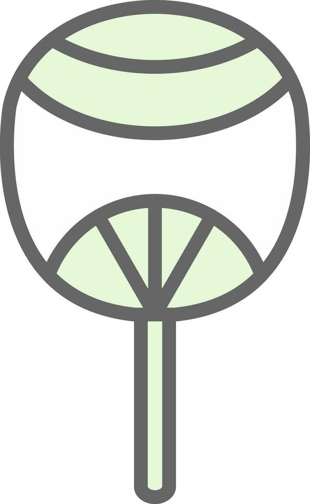 Uchiwa Vector Icon Design