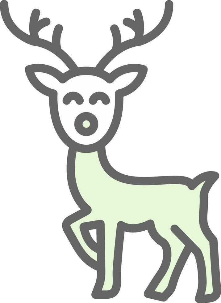 Reindeer Vector Icon Design