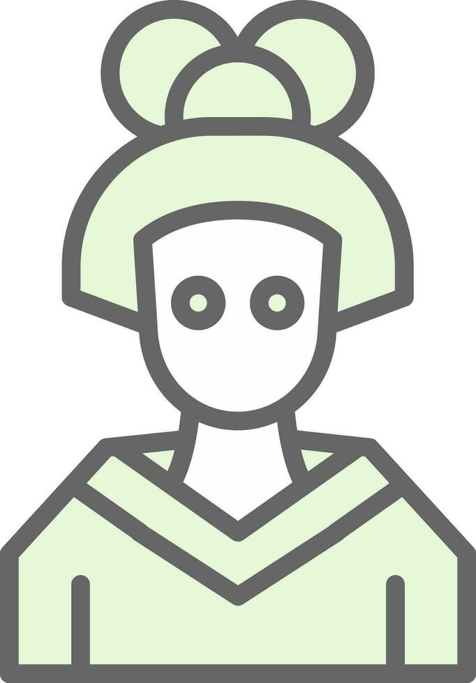Geisha Vector Icon Design