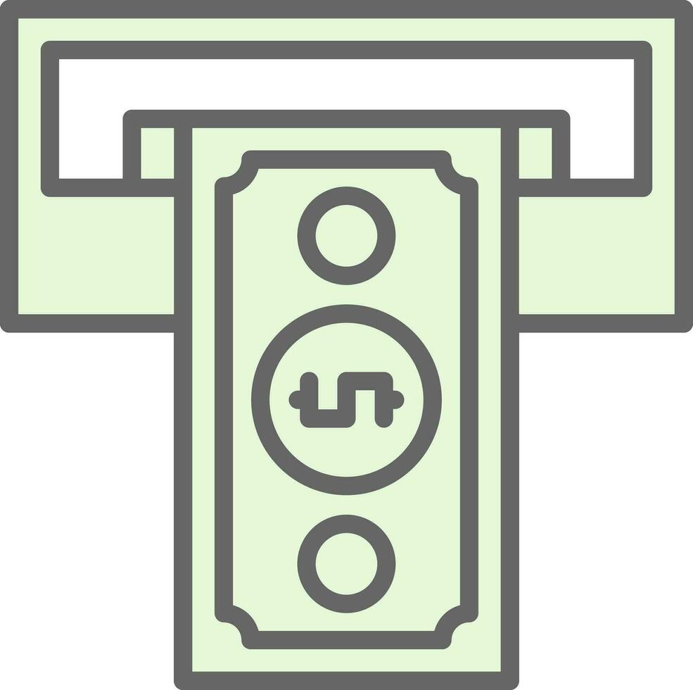 Cash withdrawal Vector Icon Design