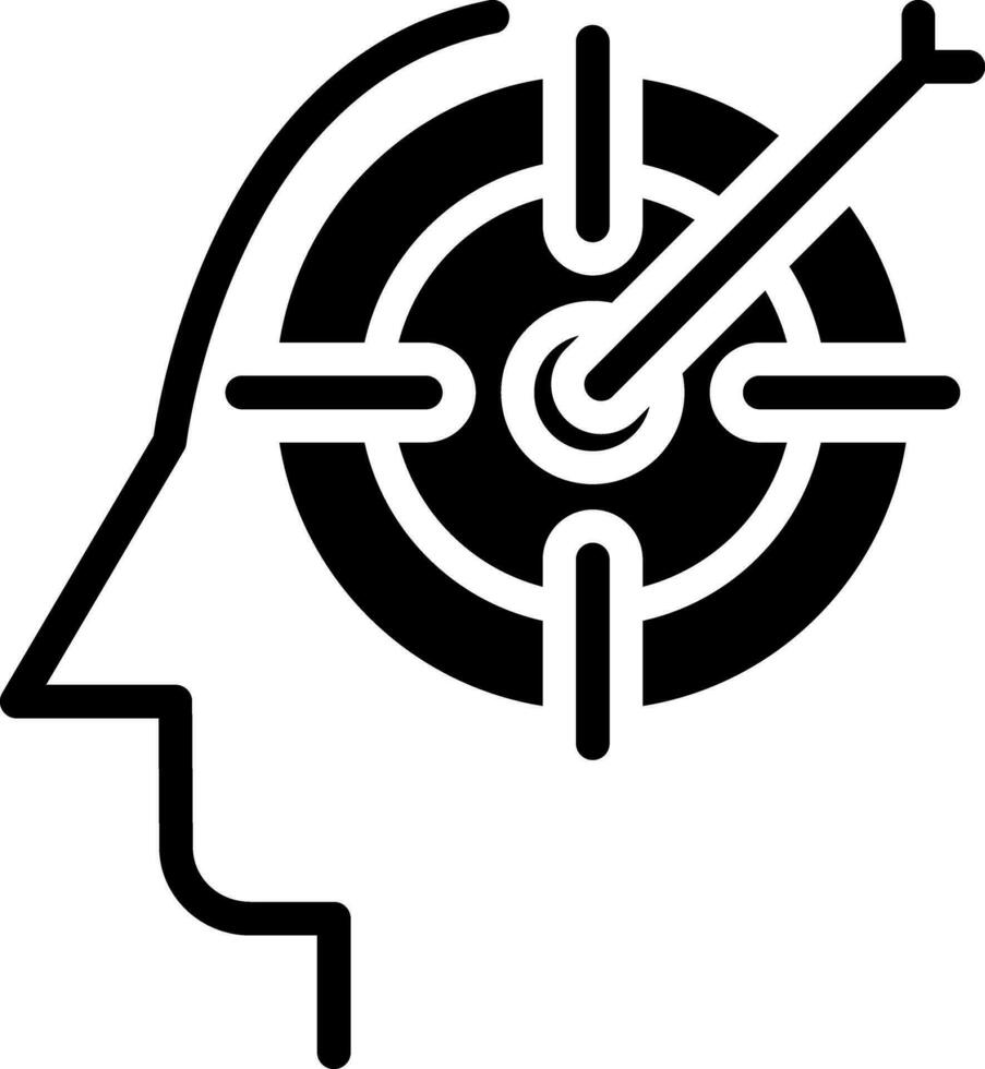 solid icon for targets vector