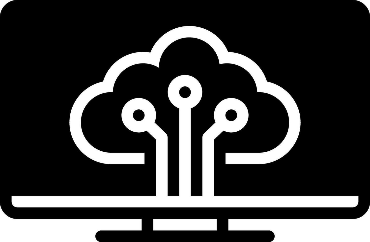 solid icon for thing vector
