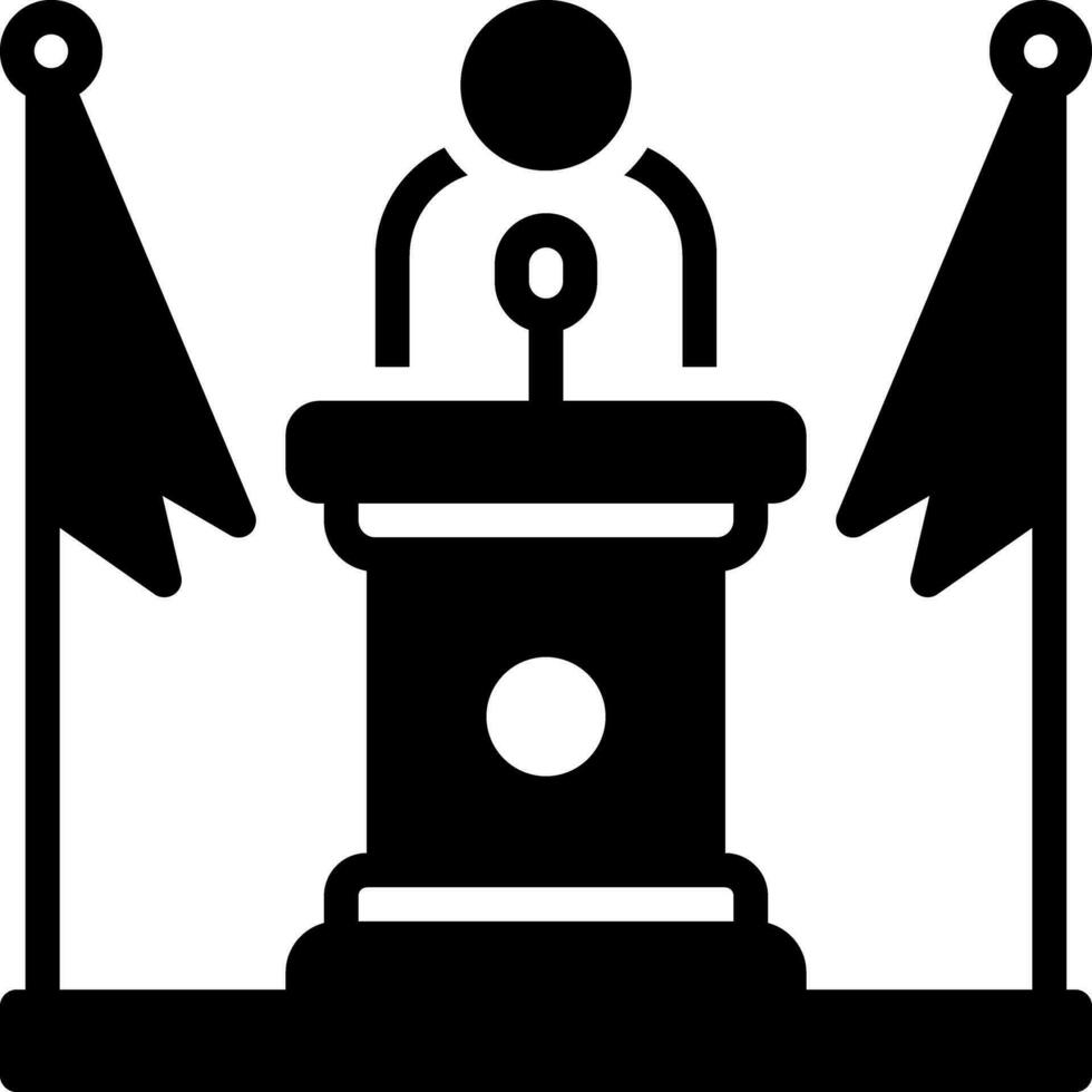 solid icon for governor vector