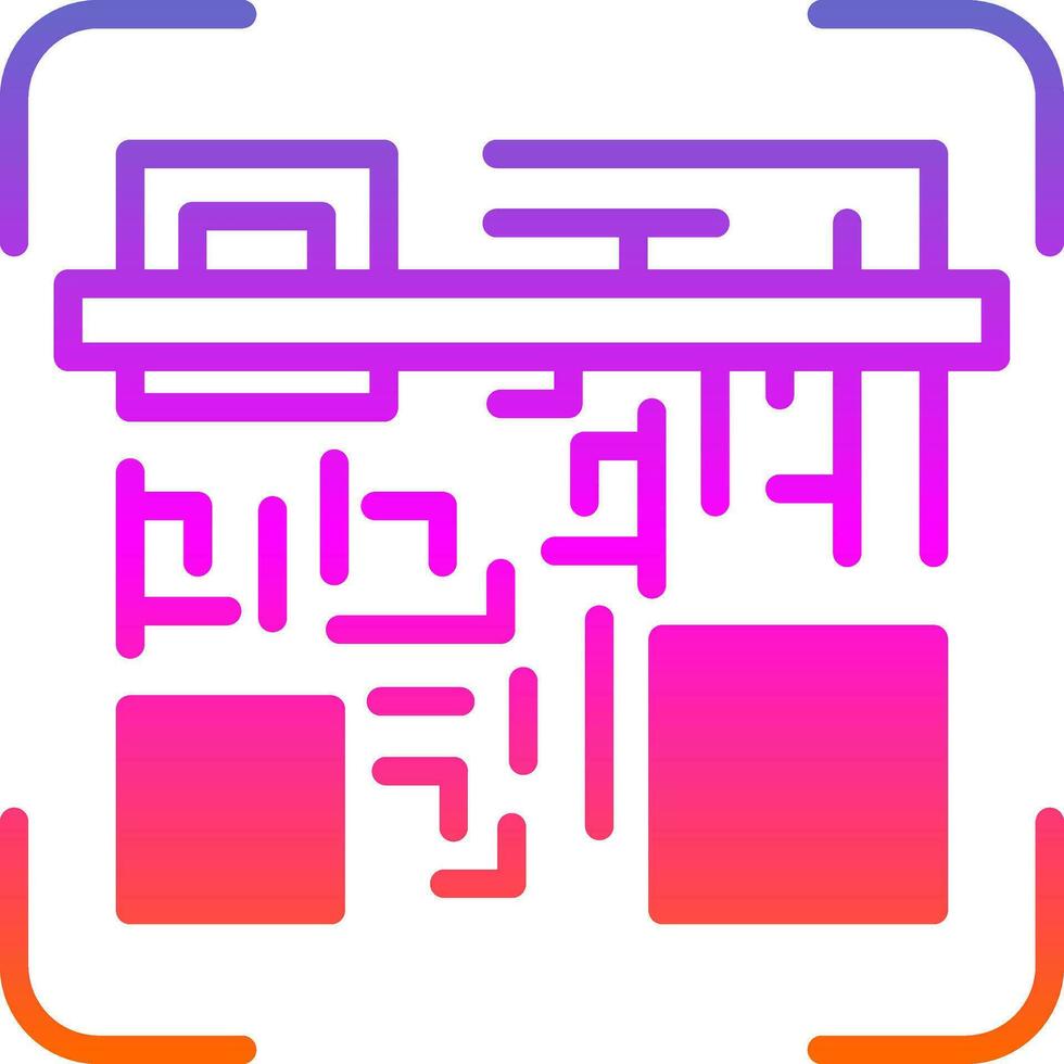 Qr code scan Vector Icon Design