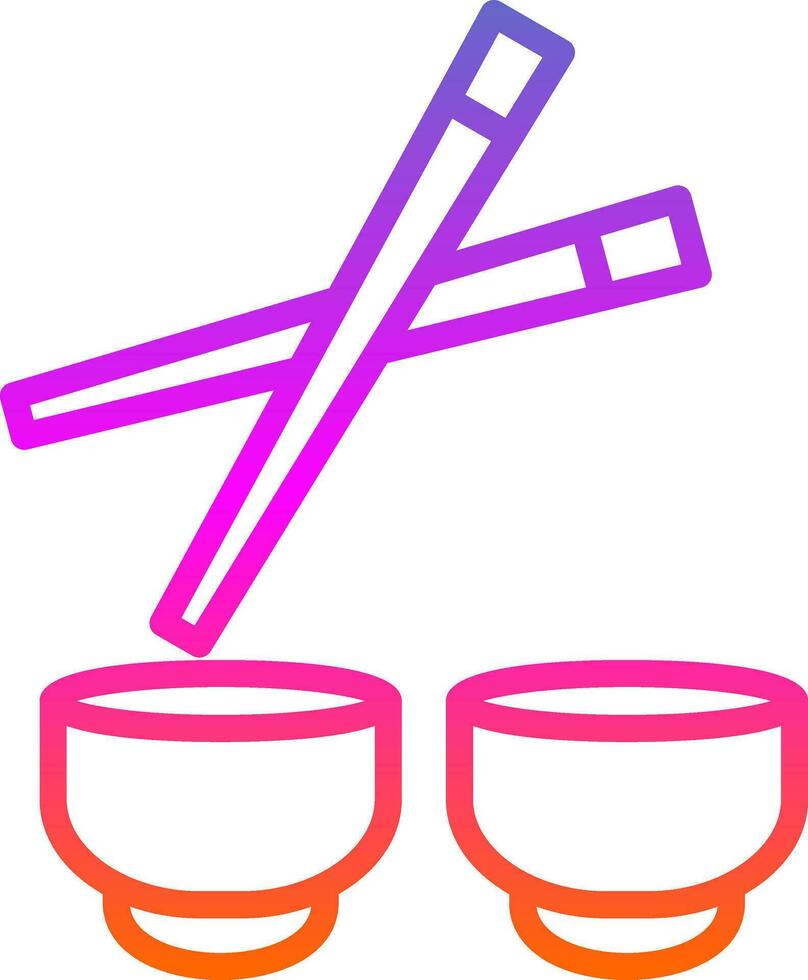 Chopsticks Vector Icon Design