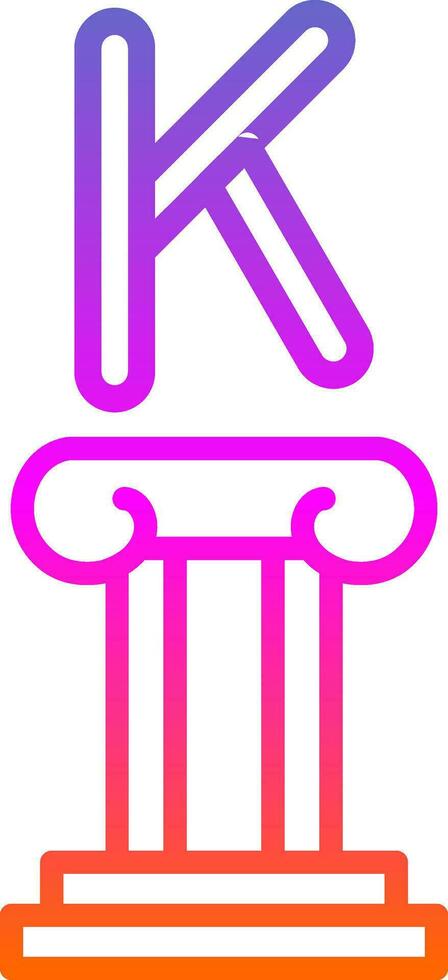 Kappa Vector Icon Design