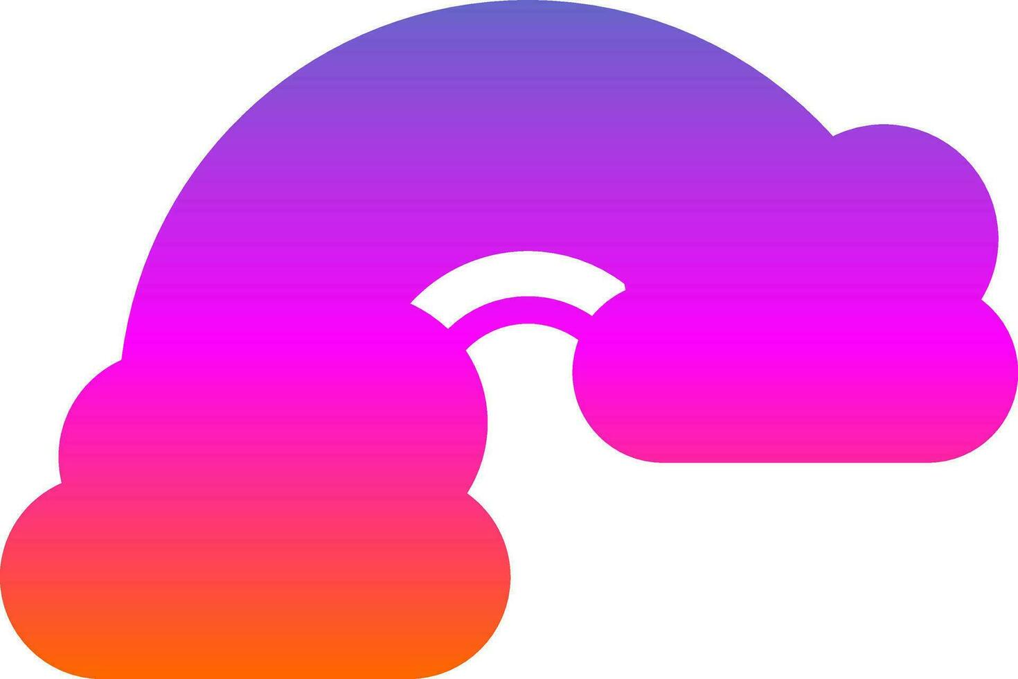 Rainbow Vector Icon Design