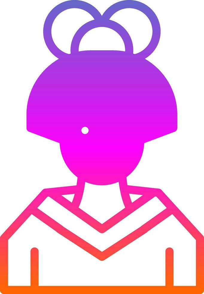 Geisha Vector Icon Design