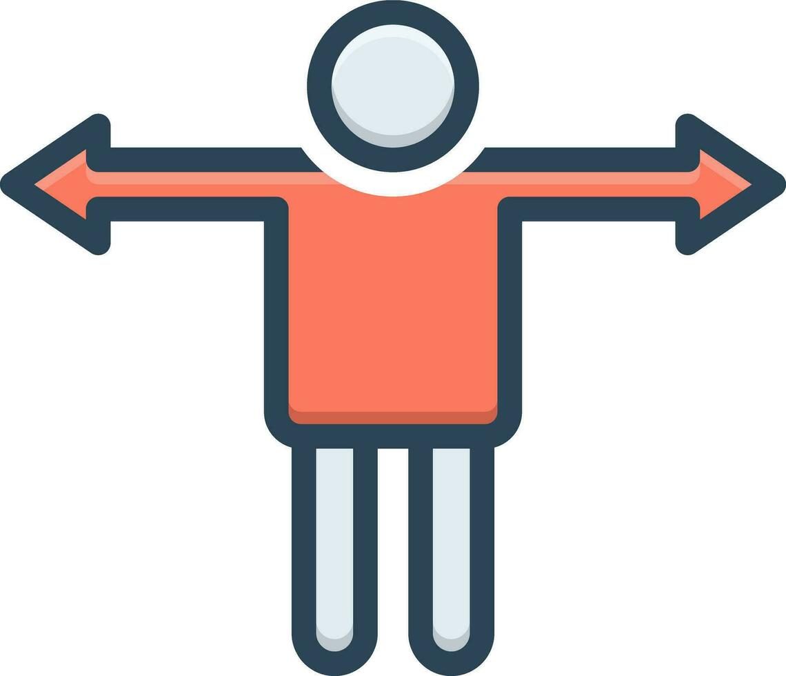 color icon for variance vector