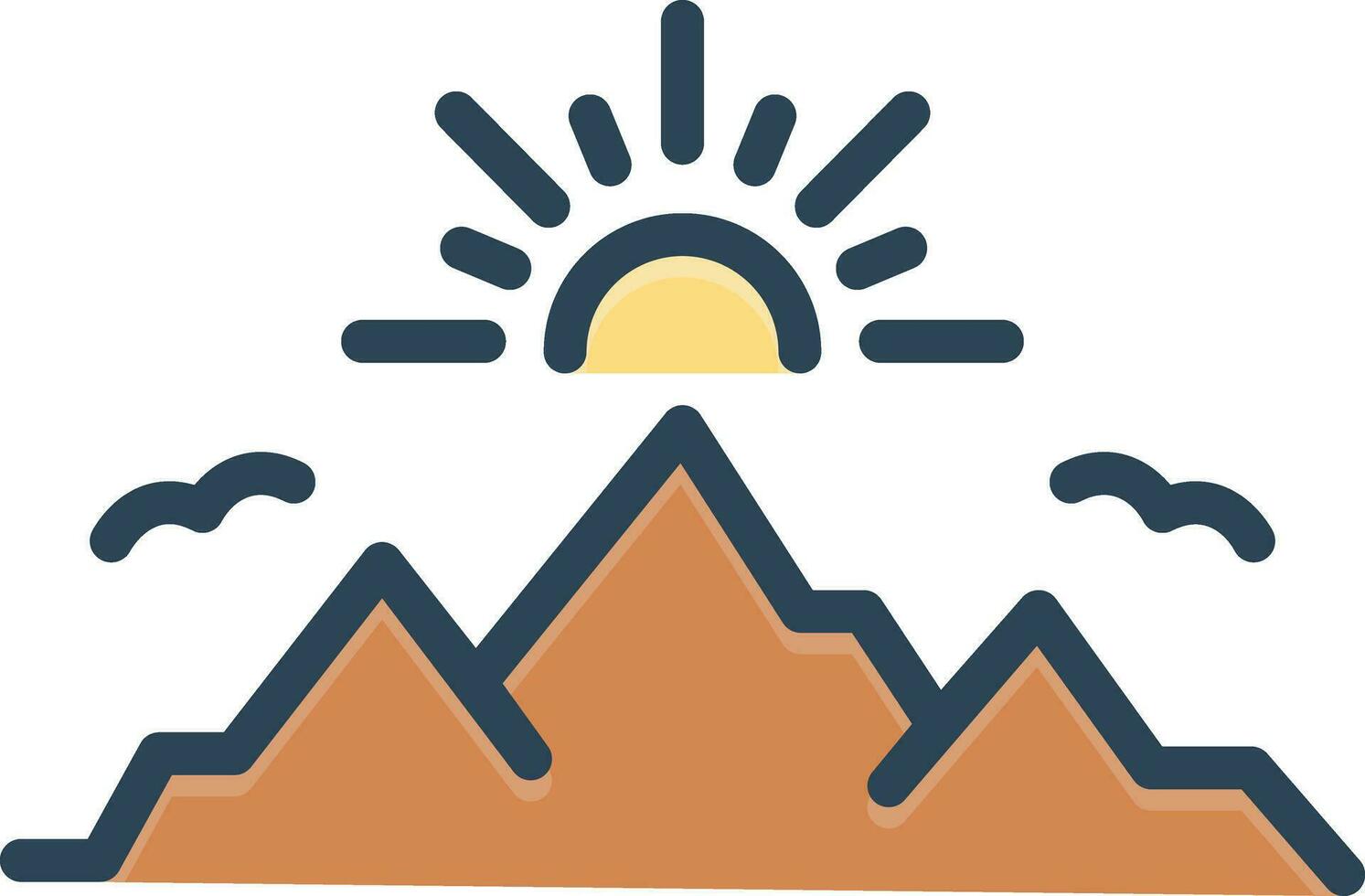 color icon for summit vector