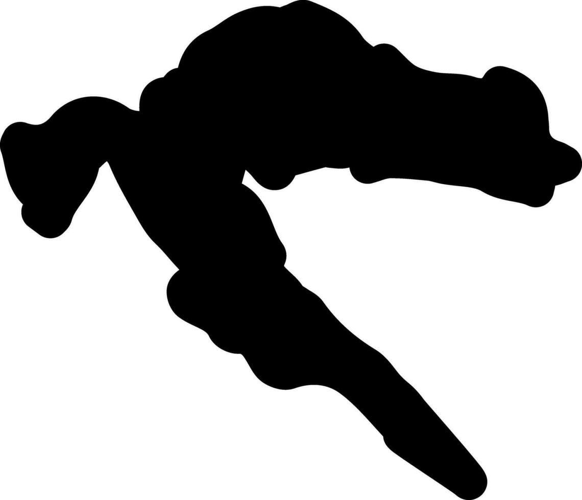 solid icon for croatia vector