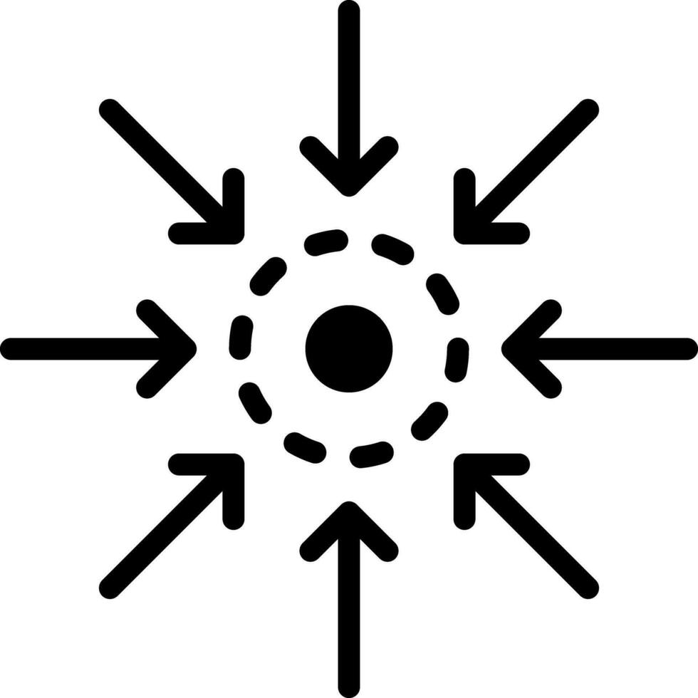 solid icon for centre vector