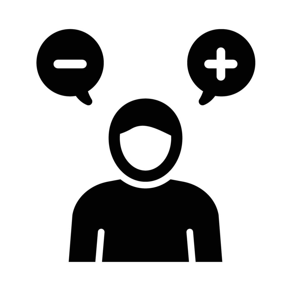 Attitude Vector Glyph Icon For Personal And Commercial Use.