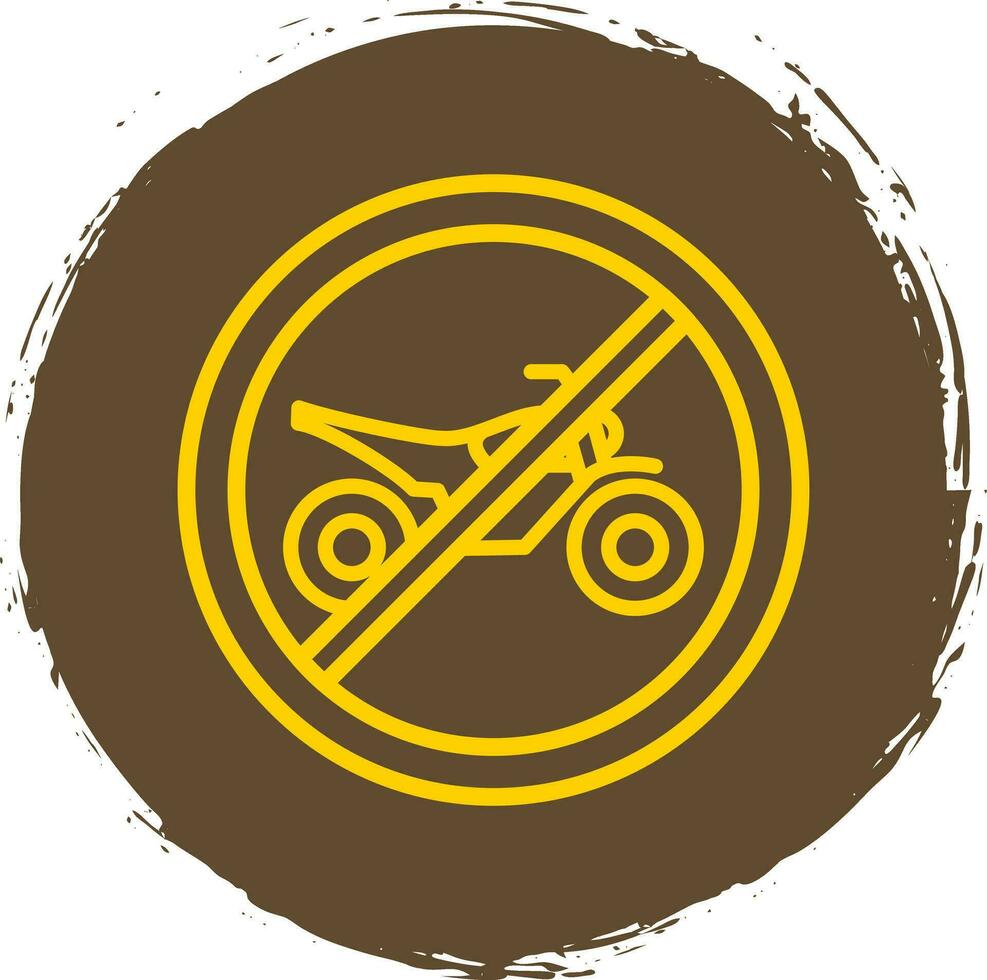 No bicicleta vector icono diseño