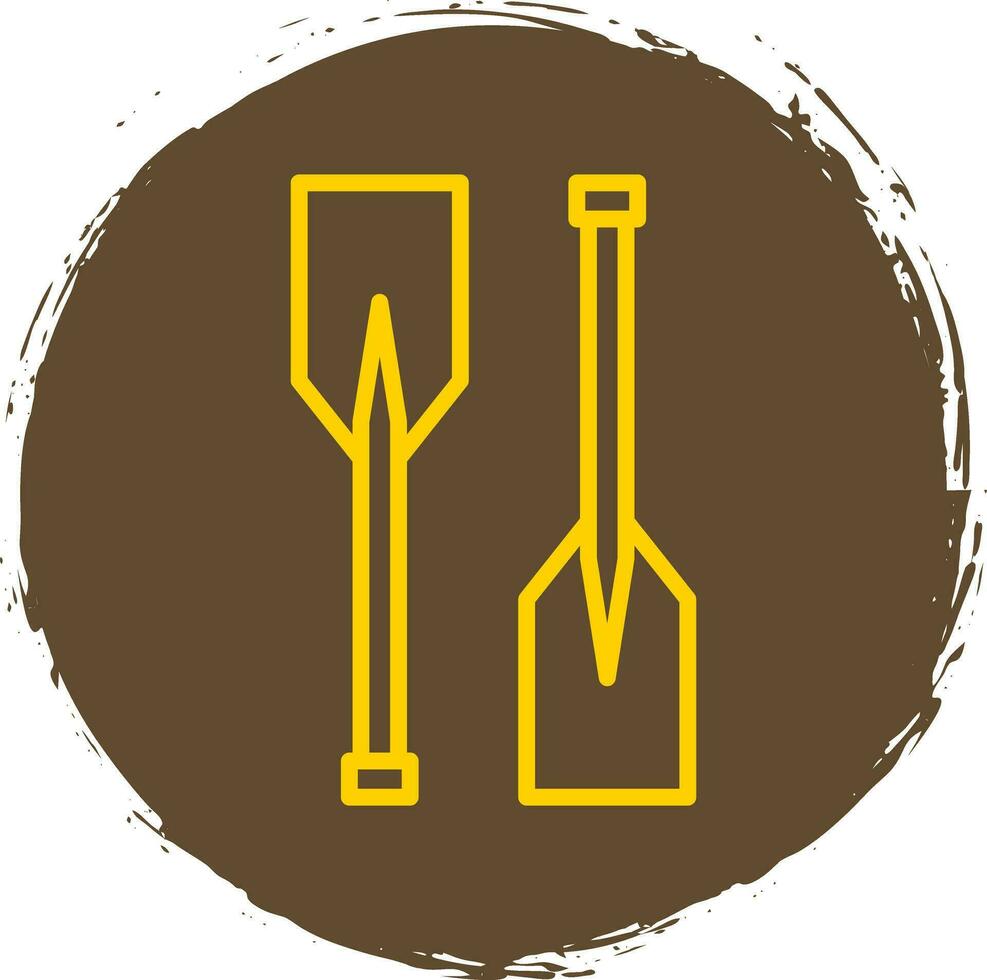 Oars Vector Icon Design