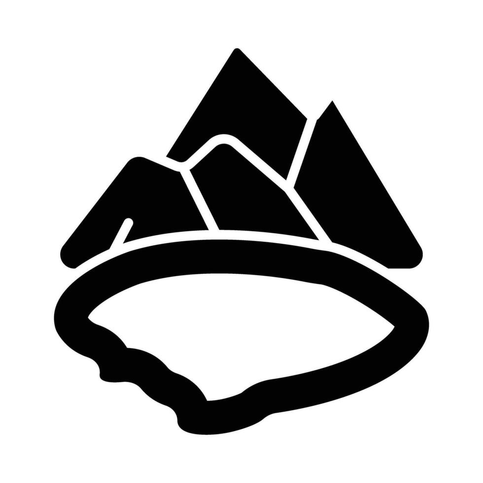 Lake Vector Glyph Icon For Personal And Commercial Use.