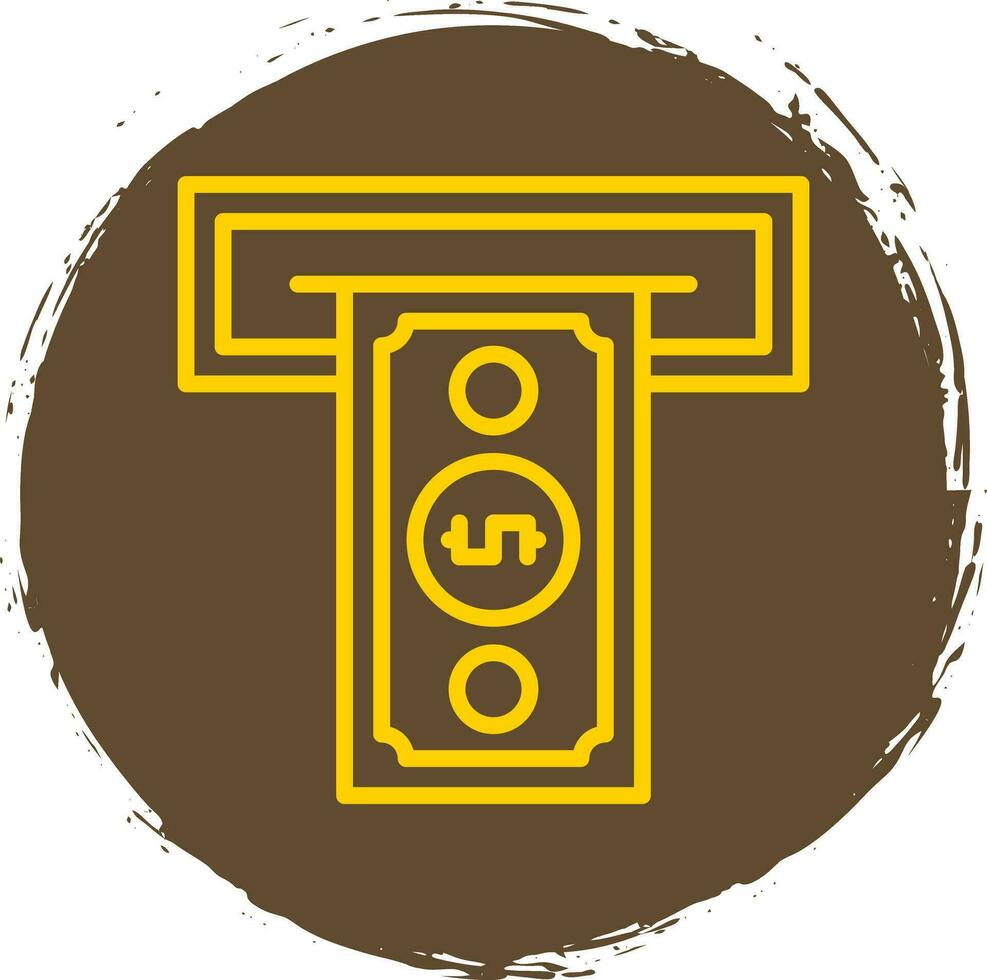 Cash withdrawal Vector Icon Design