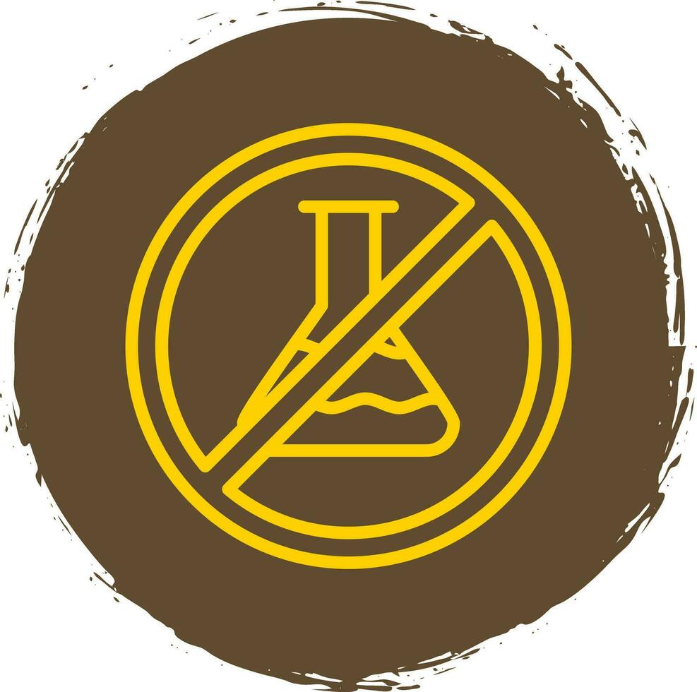 No Chemical Vector Icon Design