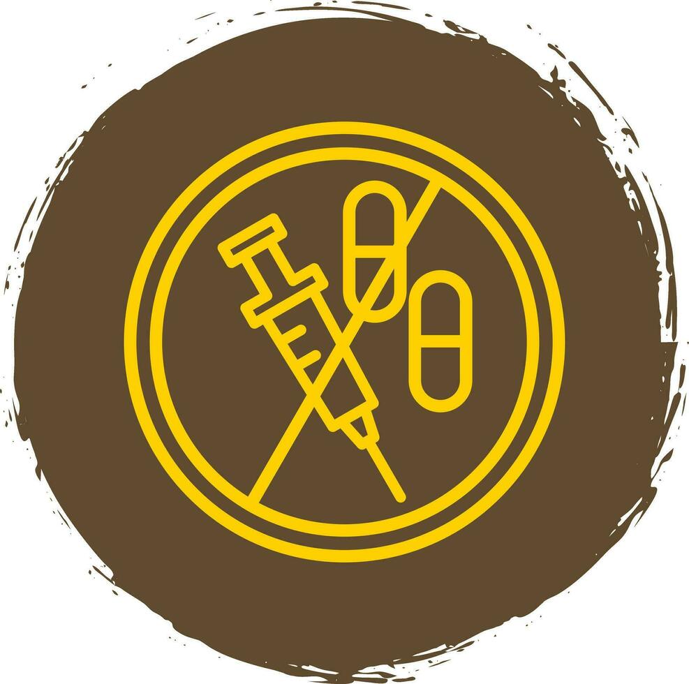 No Drugs Vector Icon Design