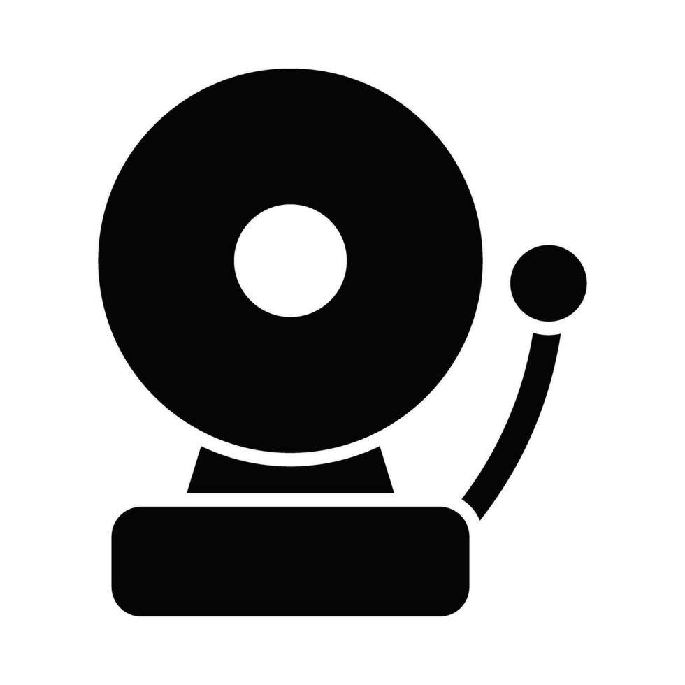 Fire Alarm Vector Glyph Icon For Personal And Commercial Use.