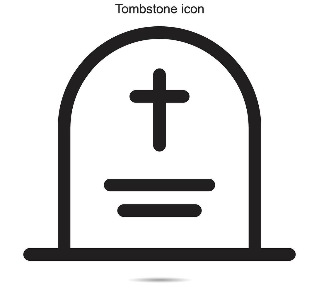 Tombstone icon, vector Illustration