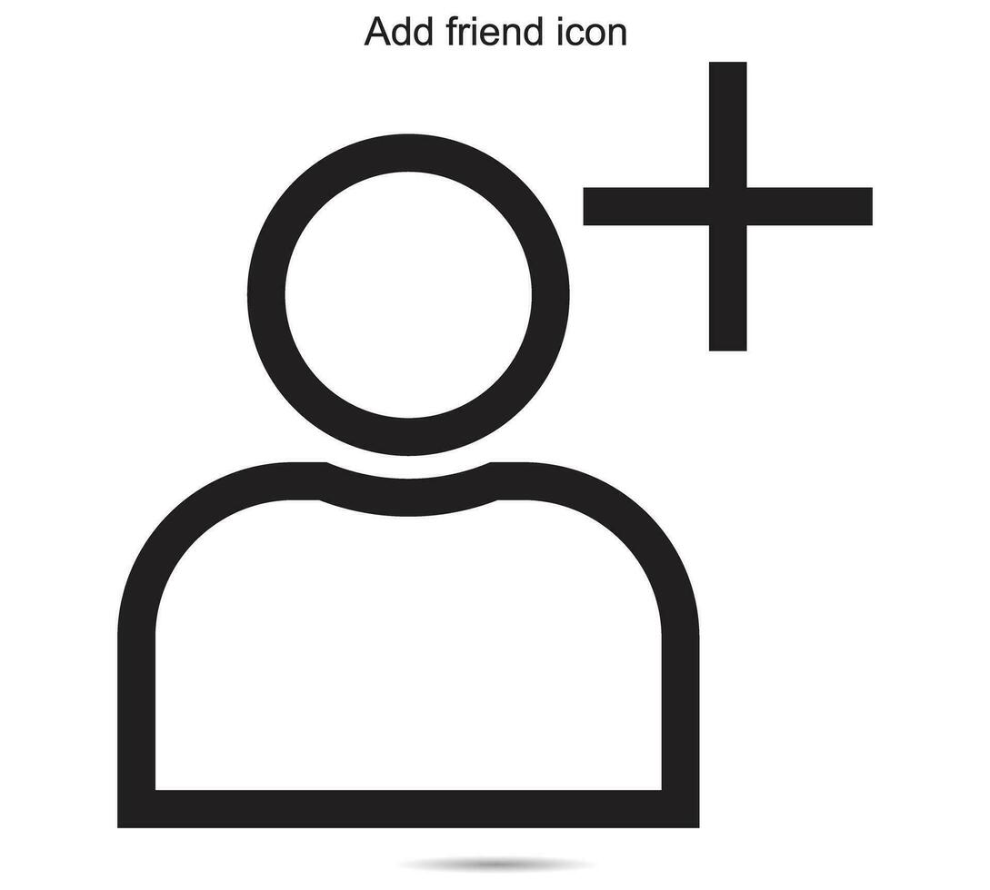 Add friend icon, vector Illustration