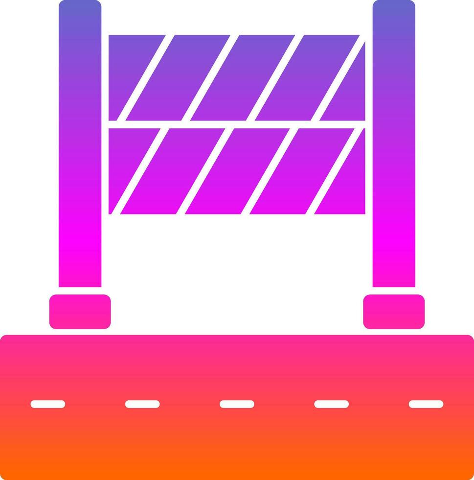 Road Block Vector Icon Design