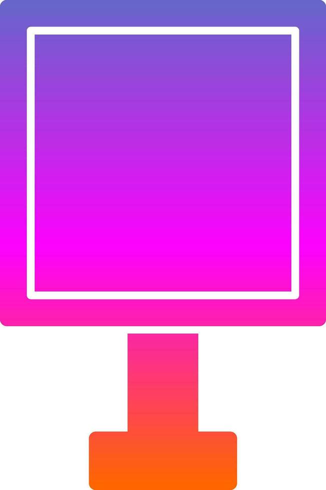 Give Way Vector Icon Design
