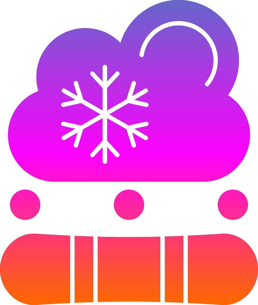 Snowboarding Vector Icon Design