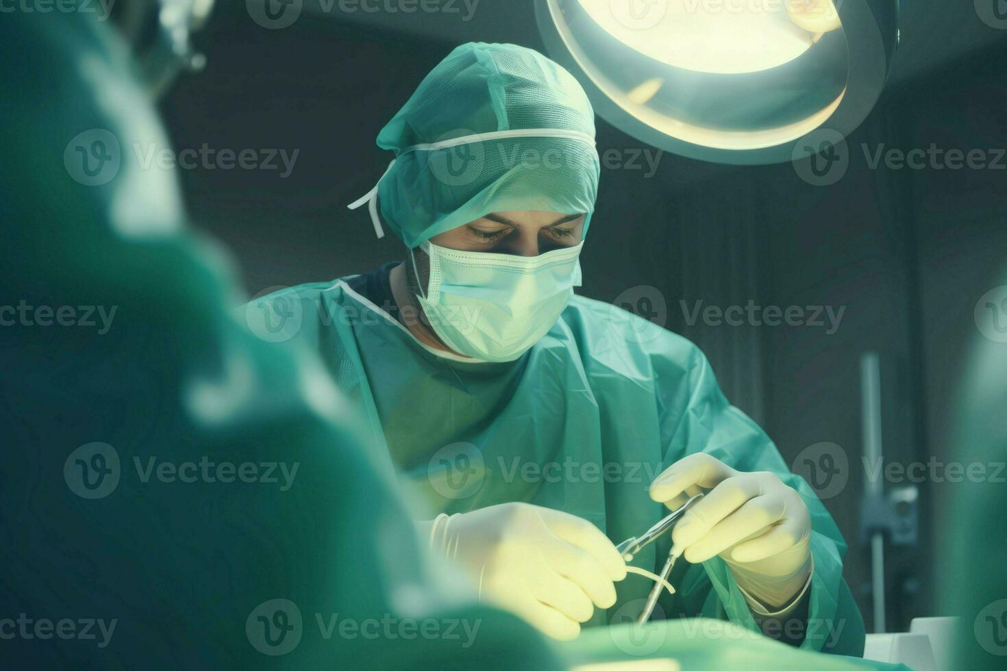 cirujano médico operación. generar ai foto