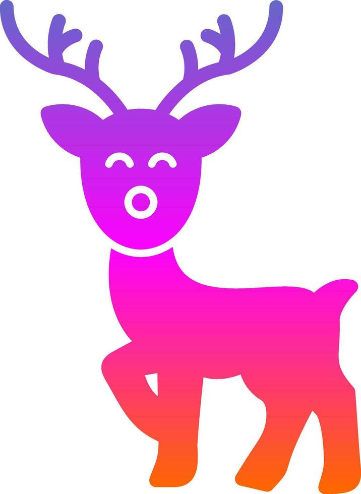 Reindeer Vector Icon Design