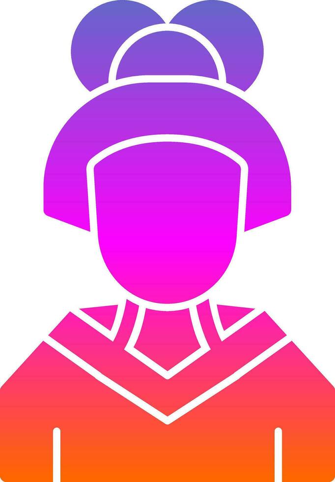 Geisha Vector Icon Design