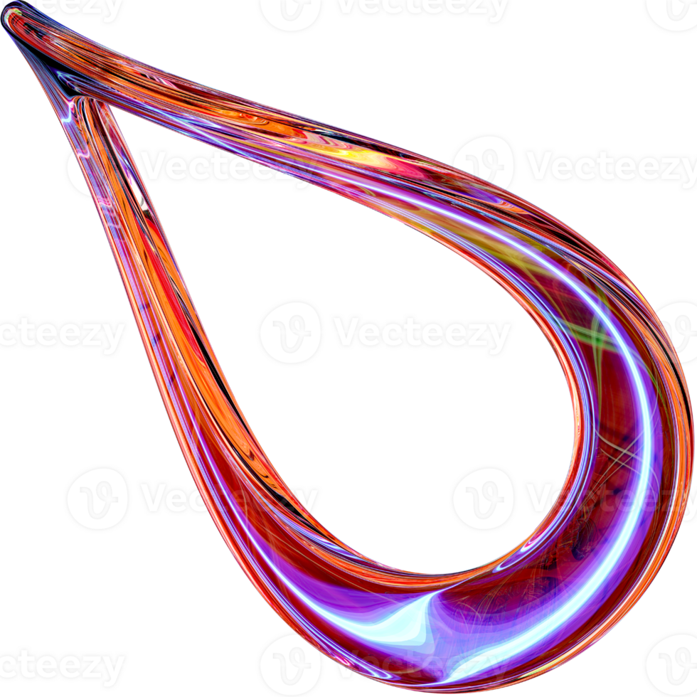 Abstract Lightning In Glass Shapes png