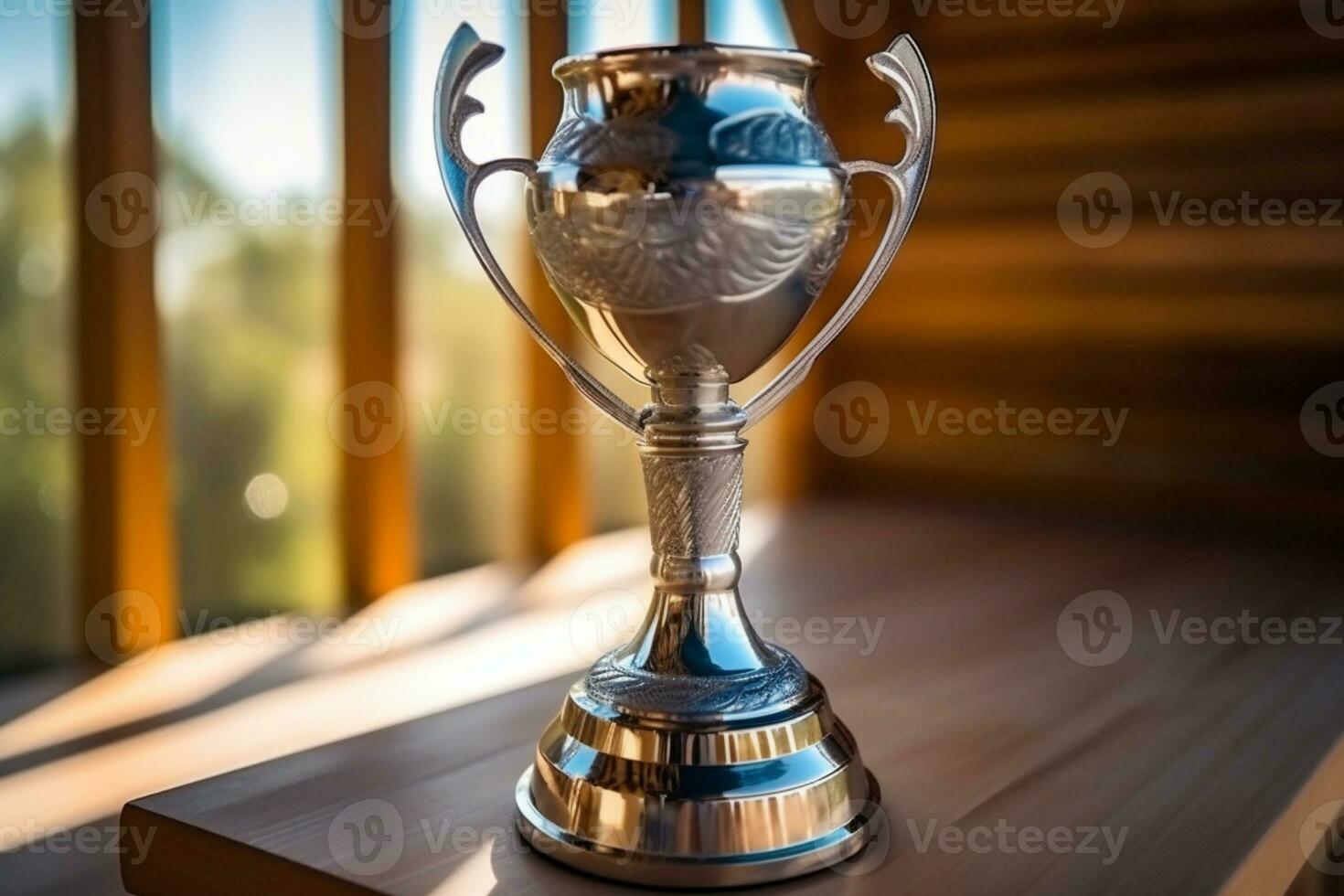 Symbolic champion's trophy, epitomizing success and the pursuit of excellence. AI Generated photo