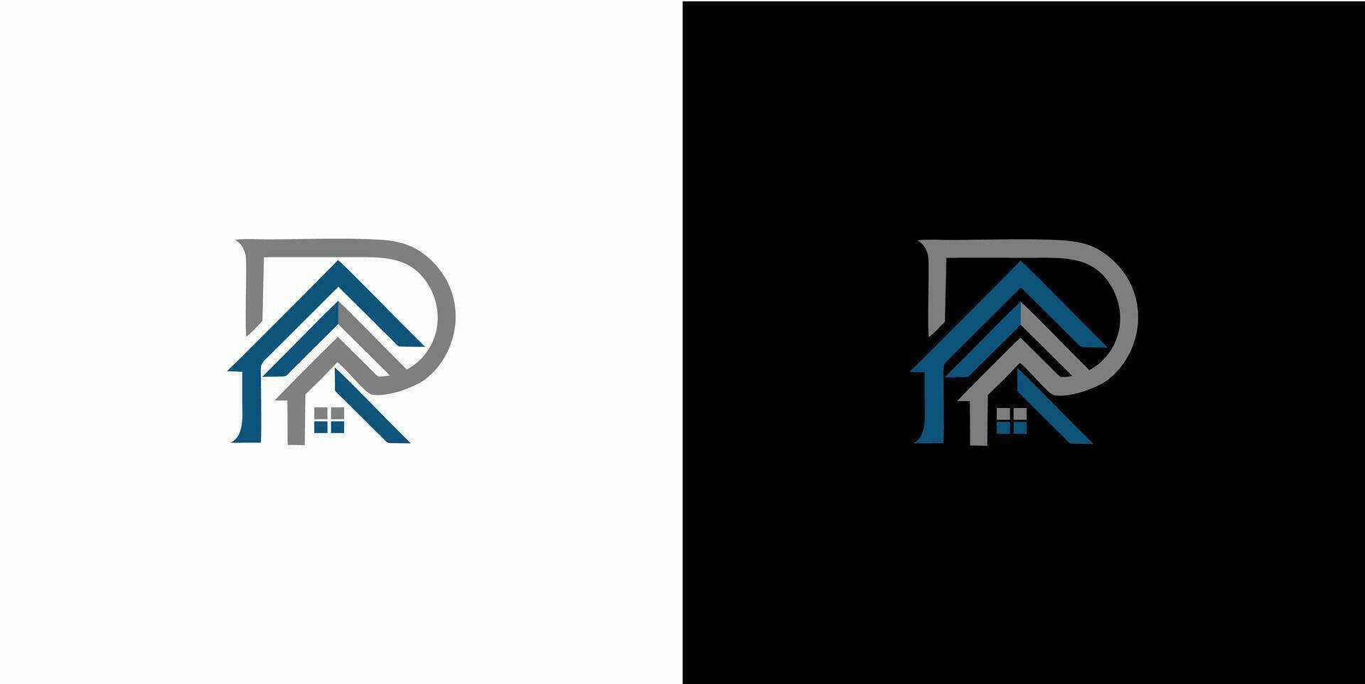 two logos for a real estate company vector