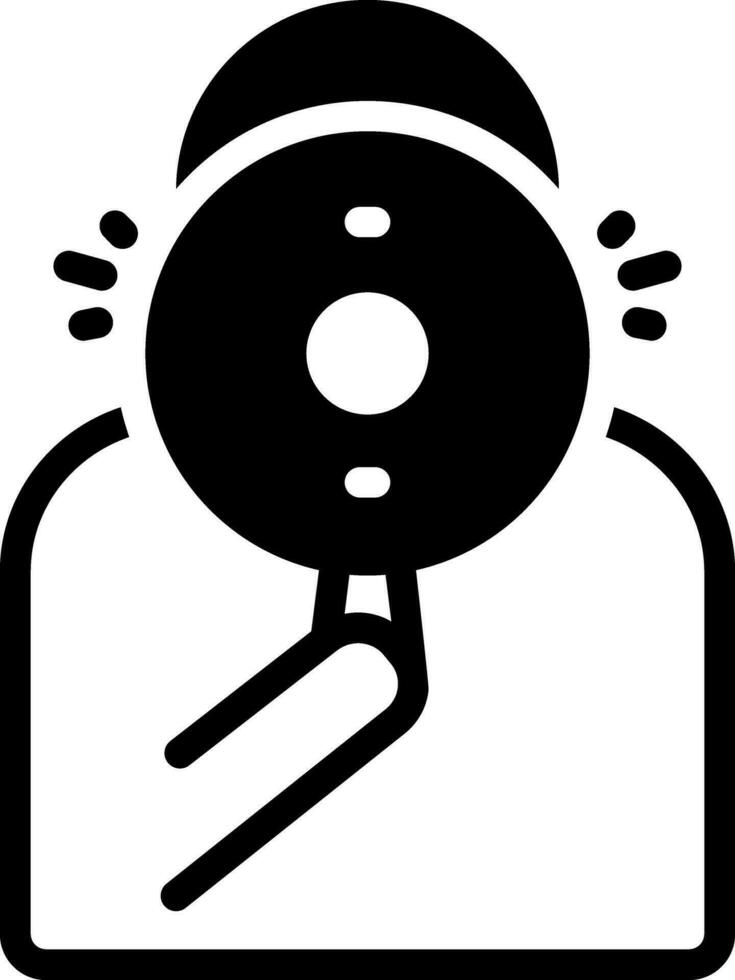 solid icon for announcement vector