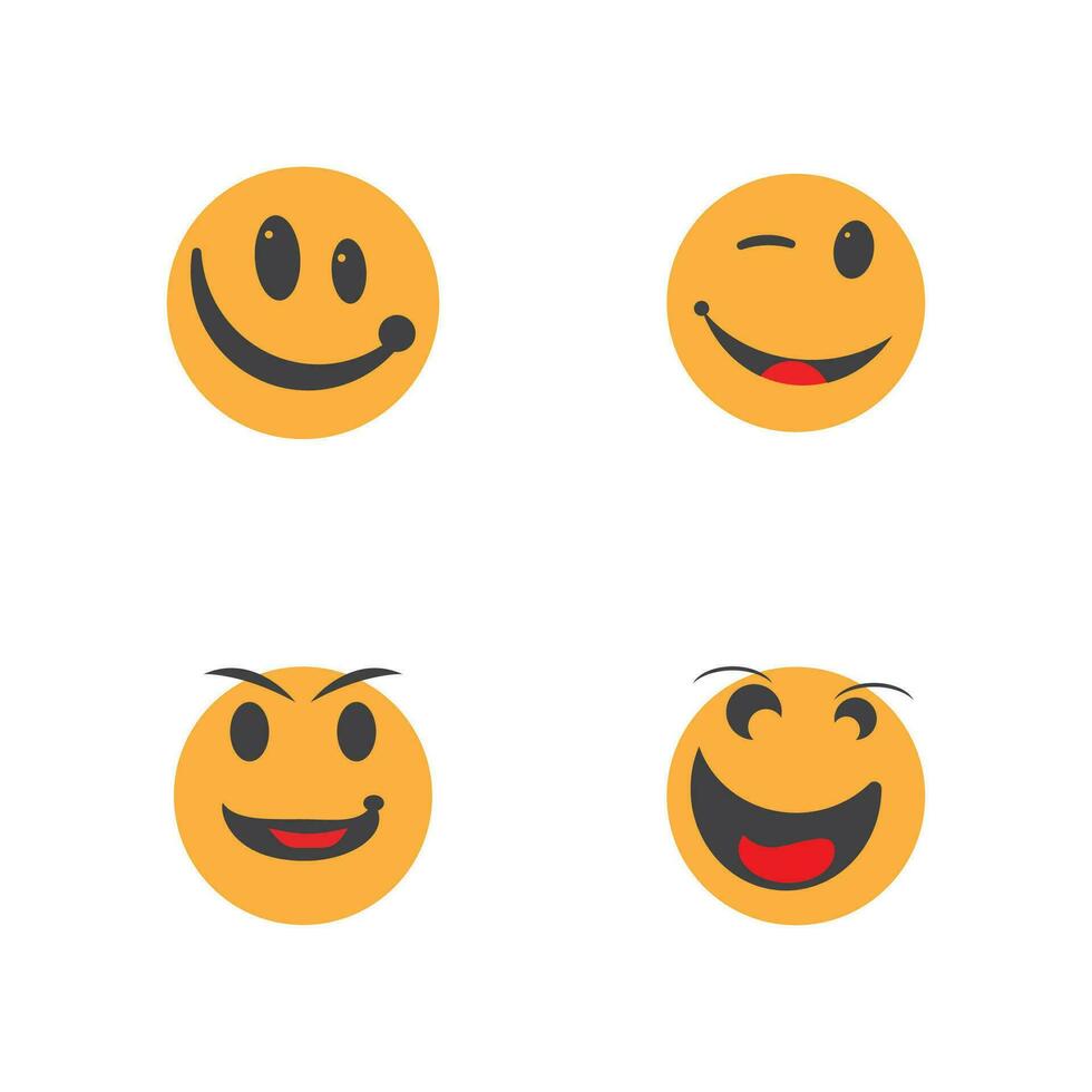 sonrisa icono emoticon símbolo modelo vector