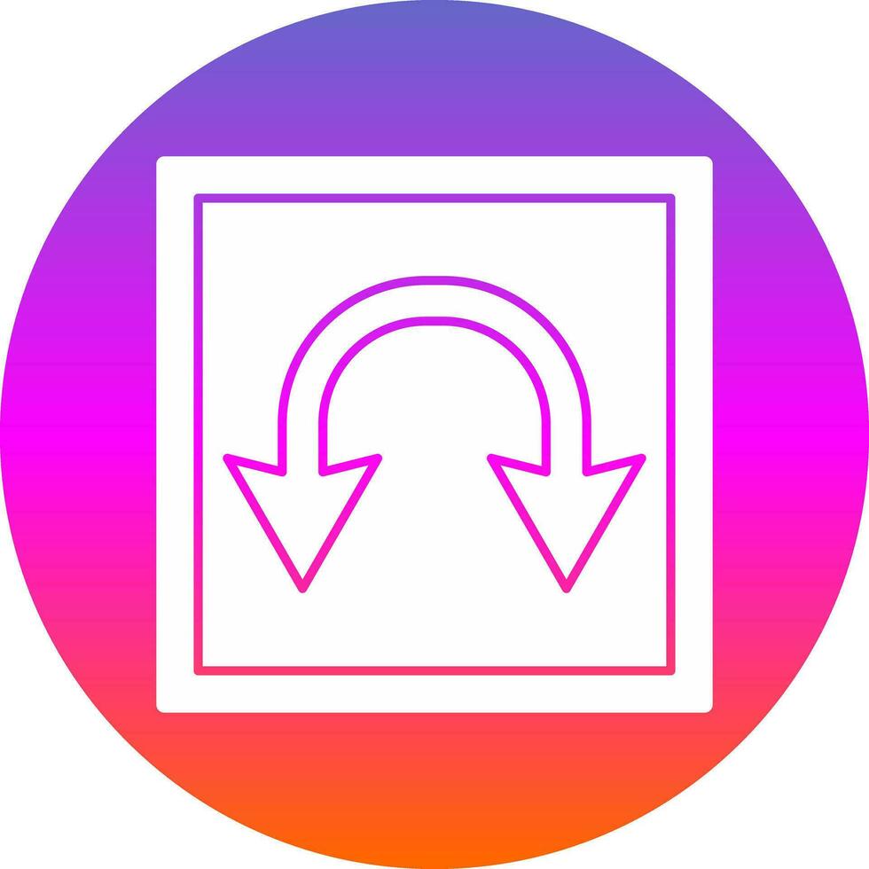 Double Curve Vector Icon Design