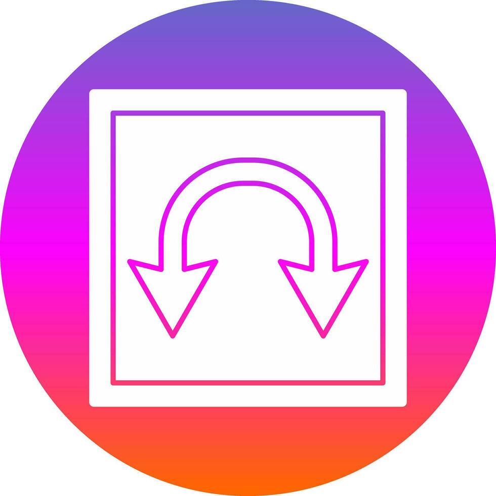 Double Curve Vector Icon Design