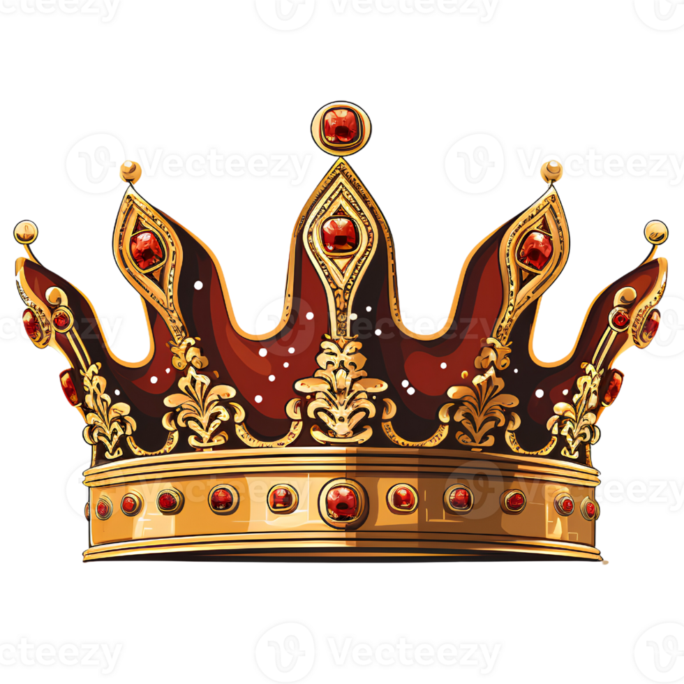 crown queen cartoon ai generative png