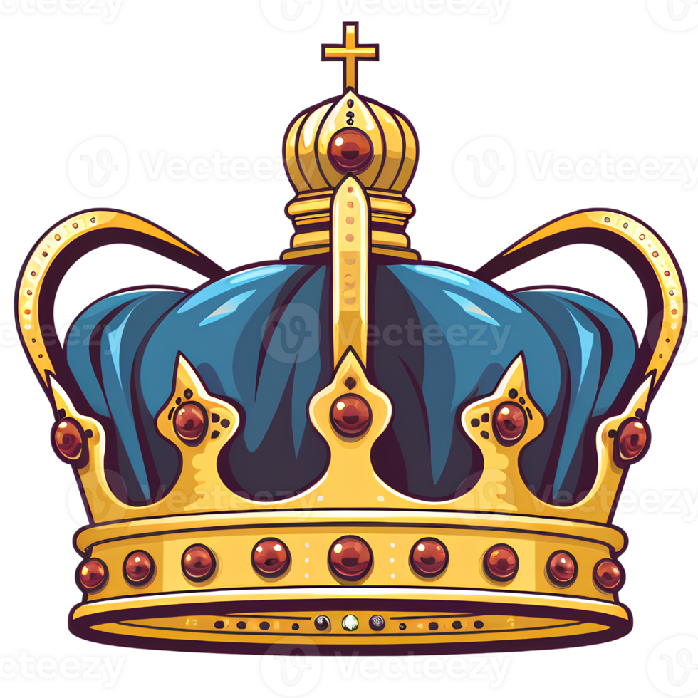 crown queen cartoon ai generative png