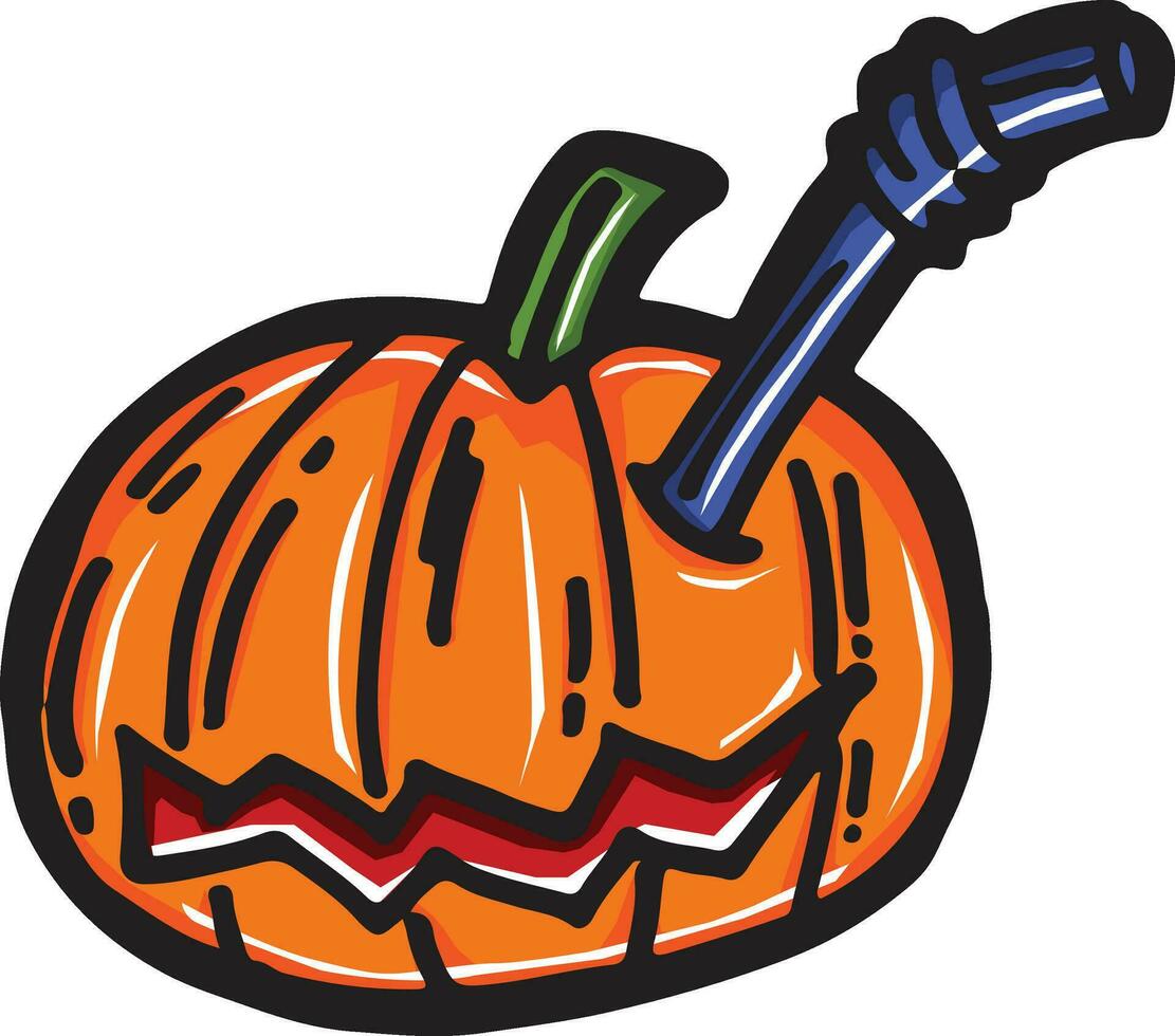 Fruit For Halloween vector