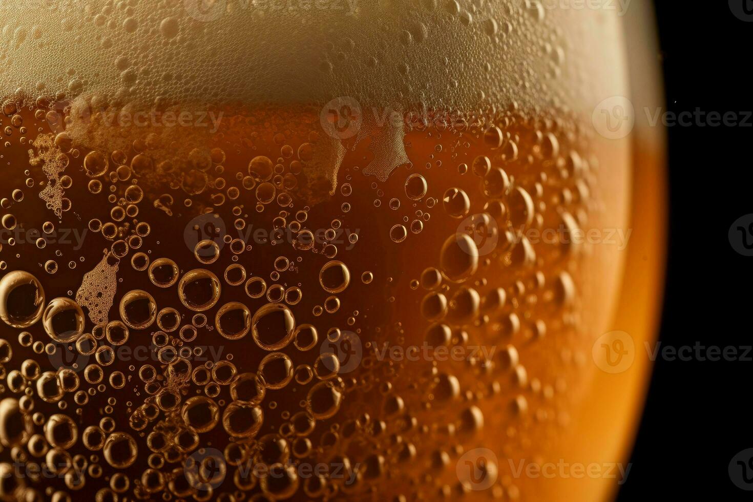 Beer foam cold. Generate Ai photo