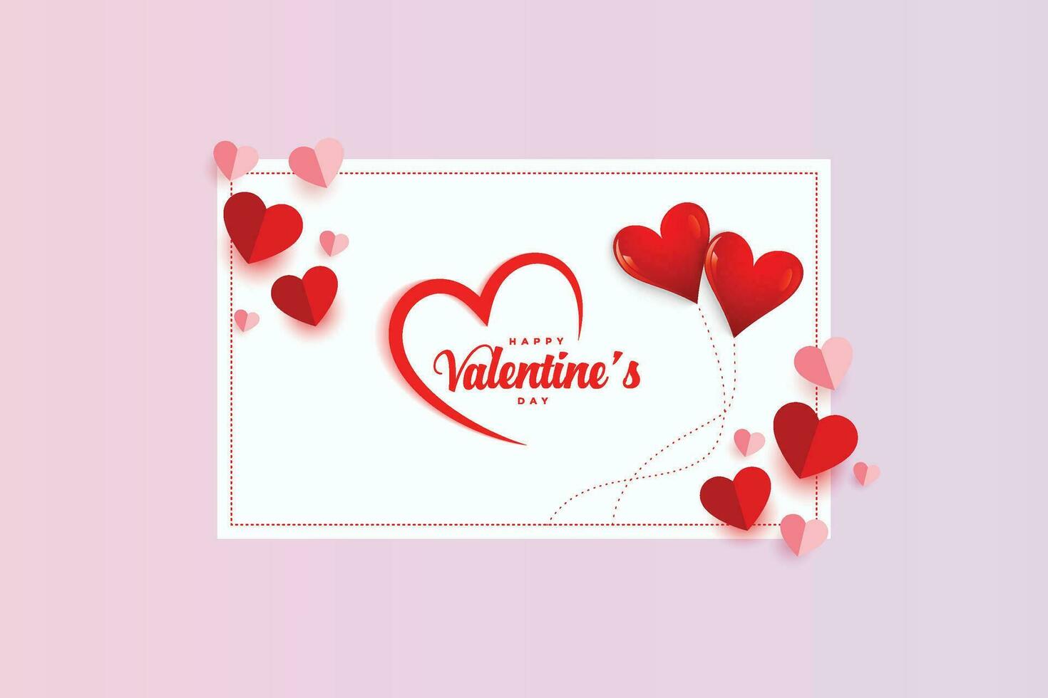 vector lovely happy valentine's day background design