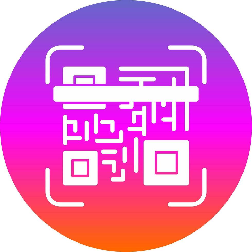 Qr code scan Vector Icon Design